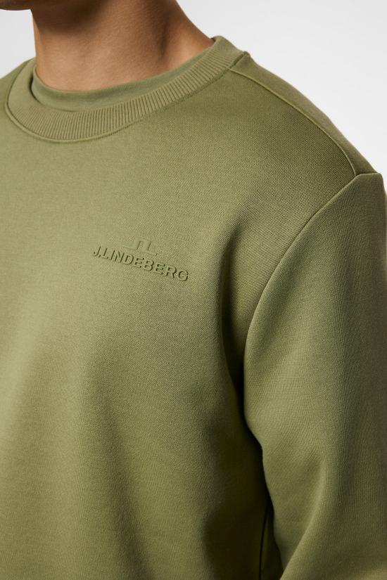  제이린드버그 후드 티셔츠 AMJS12258 M311 OIL GREEN DOM - J LINDEBERG
