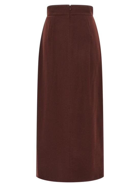 25FW 막스마라 숏 스커트 2521106223600043 Bordeaux - MAX MARA