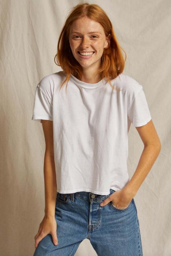  퍼펙트 화이트 티 반팔 티셔츠 할리 티 - PERFECT WHITE TEE