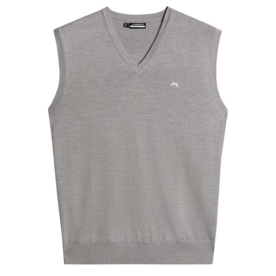 25SS 제이린드버그 니트 베스트 GMKW11843U199 LIGHT GREY MELANGE DOM