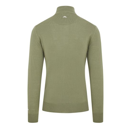  제이린드버그 집업 니트 GMKW11845M311 OIL GREEN DOM - J LINDEBERG