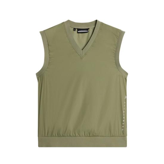 제이린드버그 니트 베스트 GMOW11983M311 OIL GREEN DOM