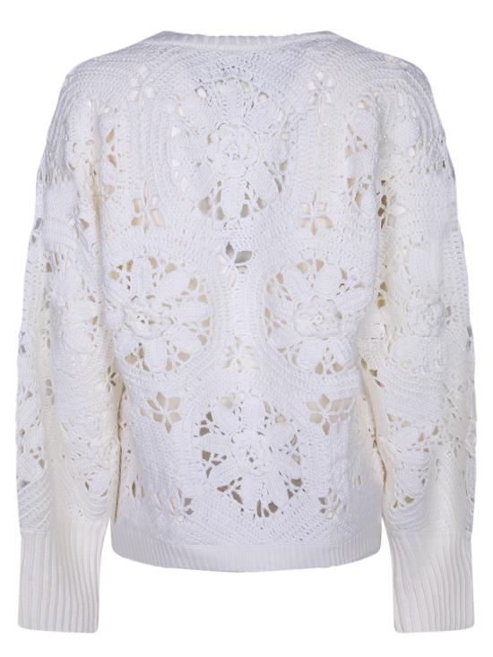 26FW 팜 리오 스웨터 340005 L0025 White - FARM RIO