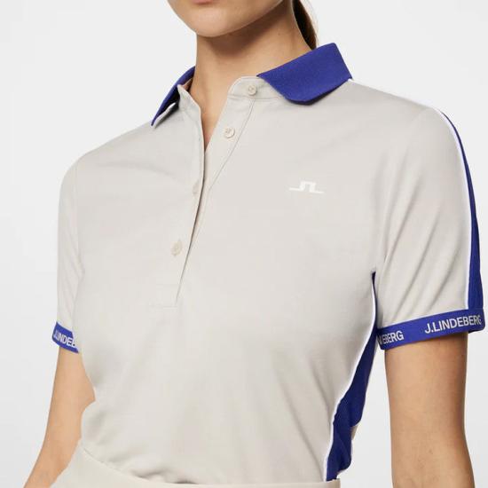  제이린드버그 폴로 티셔츠 GWJT12494U029 MOONBEAM DOM - J LINDEBERG