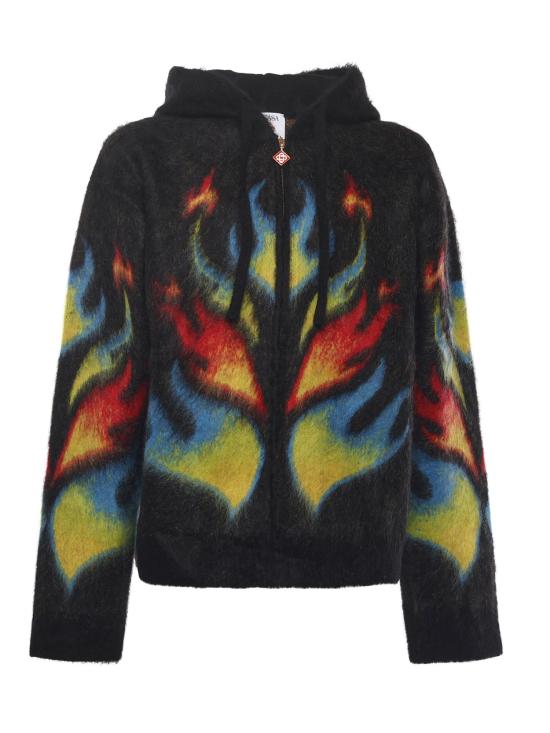 25FW 카사블랑카 긴팔 티셔츠 MAW25KW1141 01 MultiColour