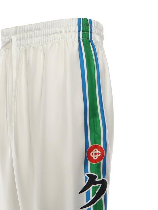 25FW 카사블랑카 트레이닝/조거 팬츠 MAW25TR060 01 White - CASABLANCA