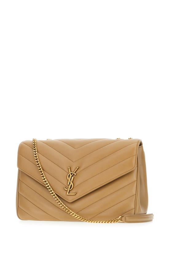 25FW 생로랑 루루 라지 마틀라세 램스킨 숄더백 803541AAEAX 2357 NATURAL TAN - SAINT LAURENT