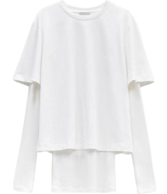 25FW 엘레 긴팔 티셔츠 EFW250372 BIANCO