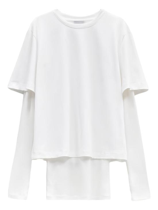 25FW 엘레 긴팔 티셔츠 EFW250372 BIANCO - ELEH