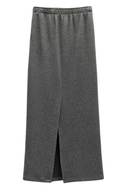 25FW 엘레 미디 스커트 EFW250374 GRIGIO SCURO - ELEH