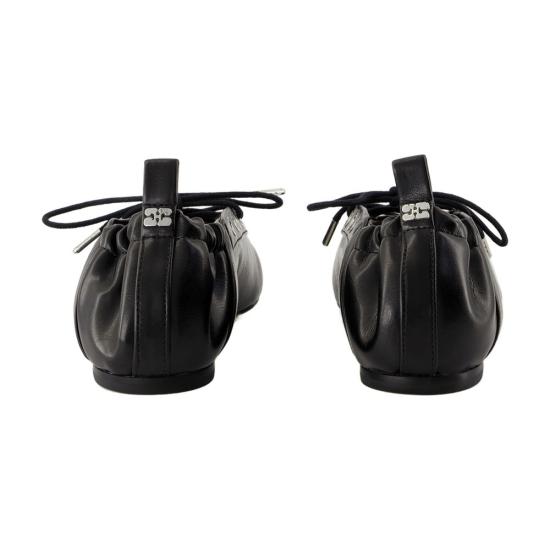 25SS 가니 레이스업 발레리나 S2914 099 black - GANNI