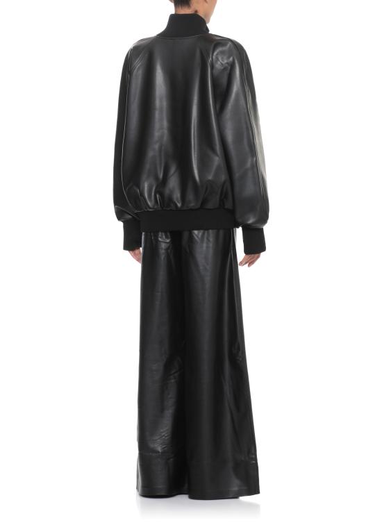 25FW 노마카말리 가죽 자켓 ST3254LVR29 001 Black - NORMA KAMALI