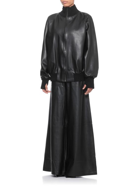 25FW 노마카말리 가죽 자켓 ST3254LVR29 001 Black - NORMA KAMALI