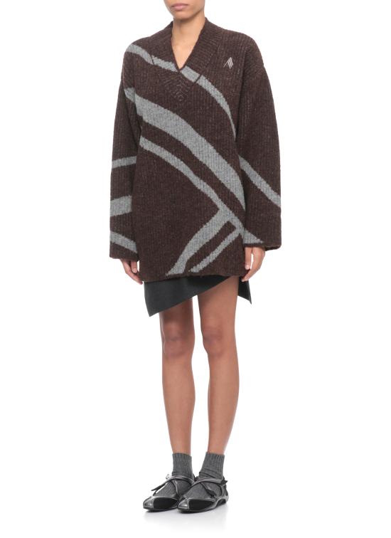 25FW 디 아티코 스웨터 251WCK00121 KWW002AA064 Brown - THE ATTICO
