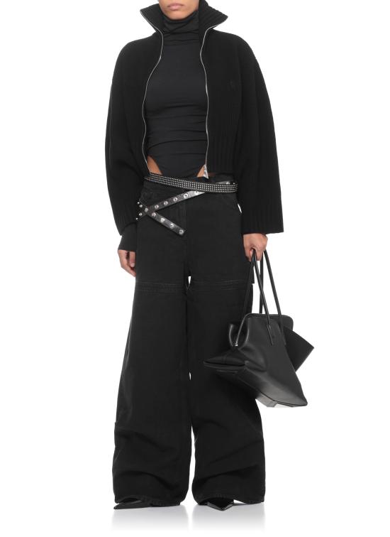 25FW 디 아티코 스트레이트 팬츠 251WCP00277 DDD108AA100 Black - THE ATTICO