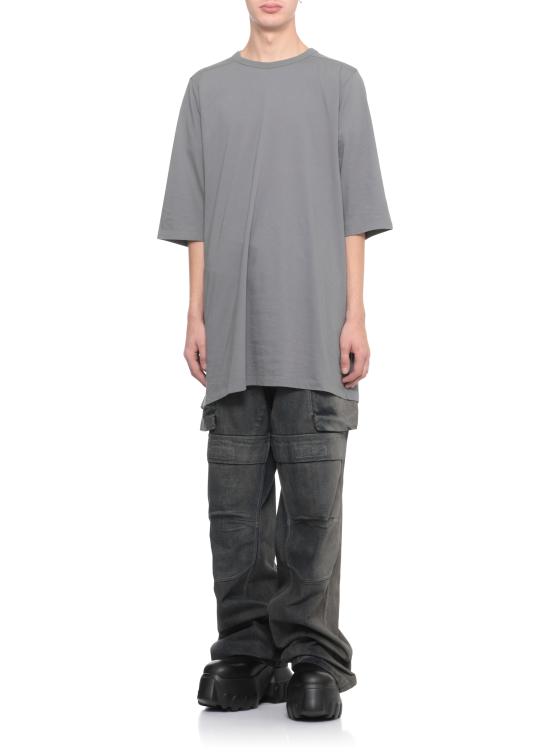 25FW 릭 오웬스 반팔 티셔츠 RU02E1274 JA06 Grey - RICK OWENS