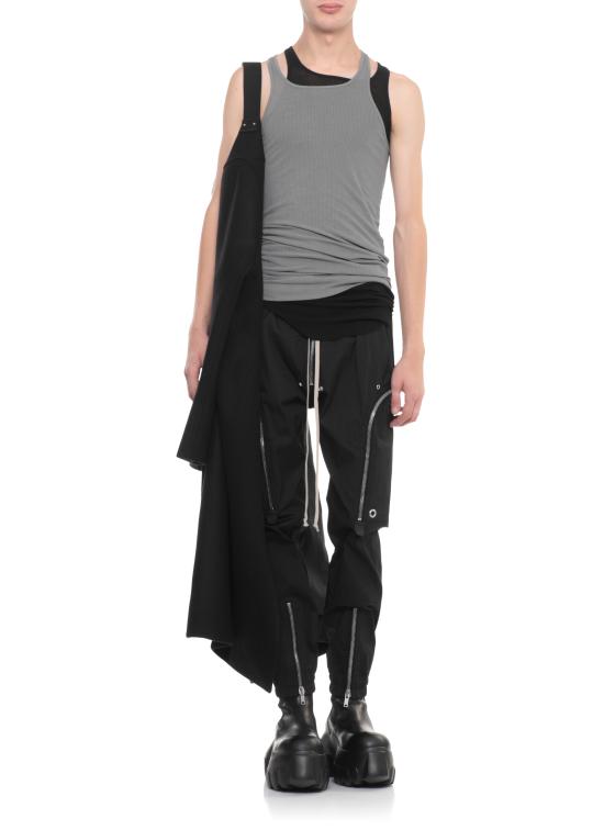 25FW 릭 오웬스 민소매 티셔츠 RU02E1150 RC09 Black - RICK OWENS