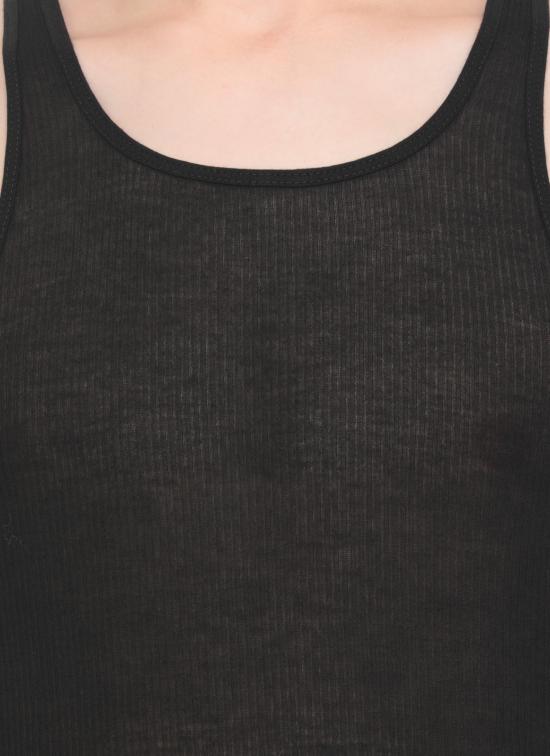 25FW 릭 오웬스 민소매 티셔츠 RU02E1150 RC09 Black - RICK OWENS