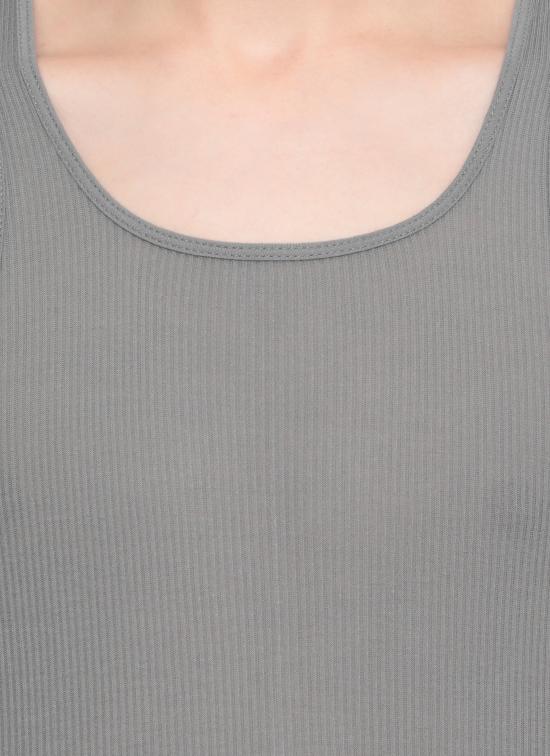 25FW 릭 오웬스 민소매 티셔츠 RU02E1150 RC06 Grey - RICK OWENS