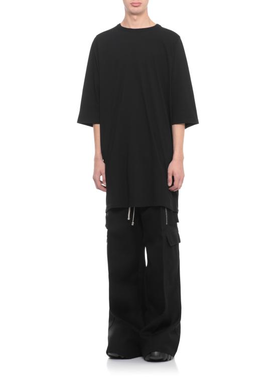 25FW 릭 오웬스 반팔 티셔츠 RU02E1274 JA09 Black - RICK OWENS