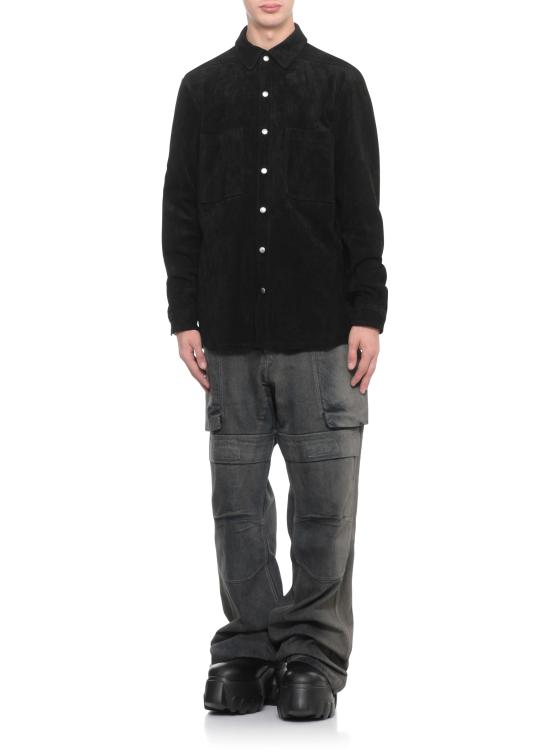 25FW 릭 오웬스 가죽 자켓 RU02E1744 LCS09 Black - RICK OWENS