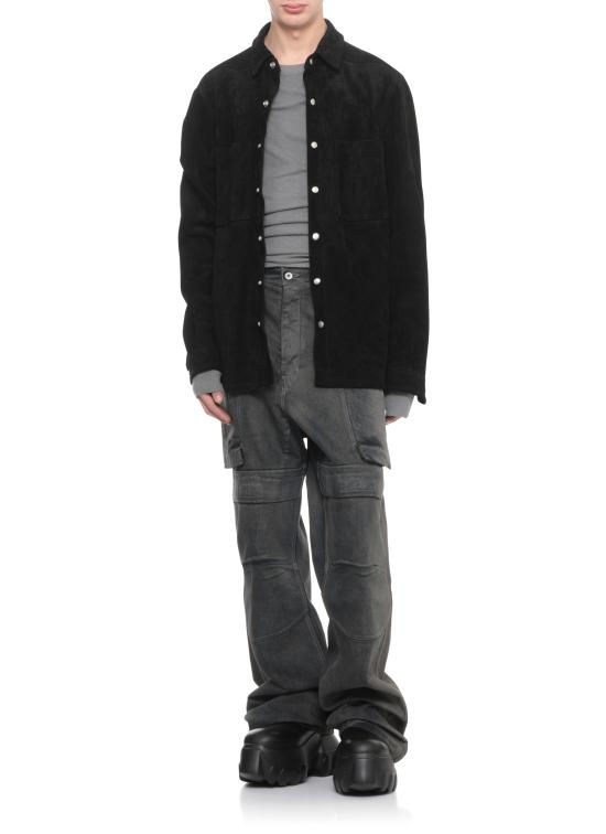 25FW 릭 오웬스 가죽 자켓 RU02E1744 LCS09 Black - RICK OWENS