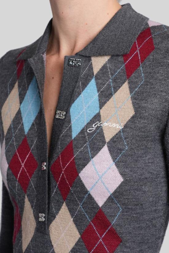 25FW 가니 블라우스 428889 K2601 GREY - GANNI