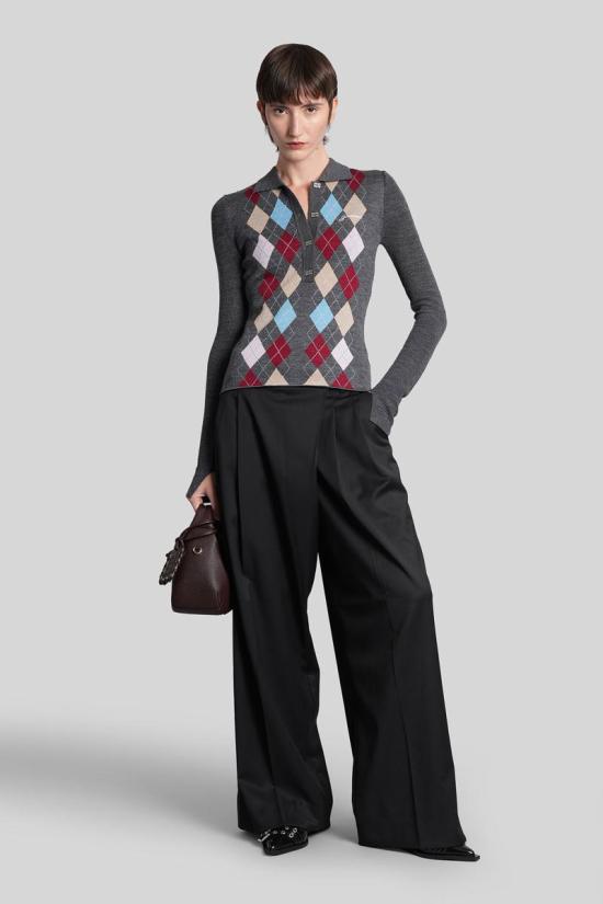 25FW 가니 블라우스 428889 K2601 GREY - GANNI