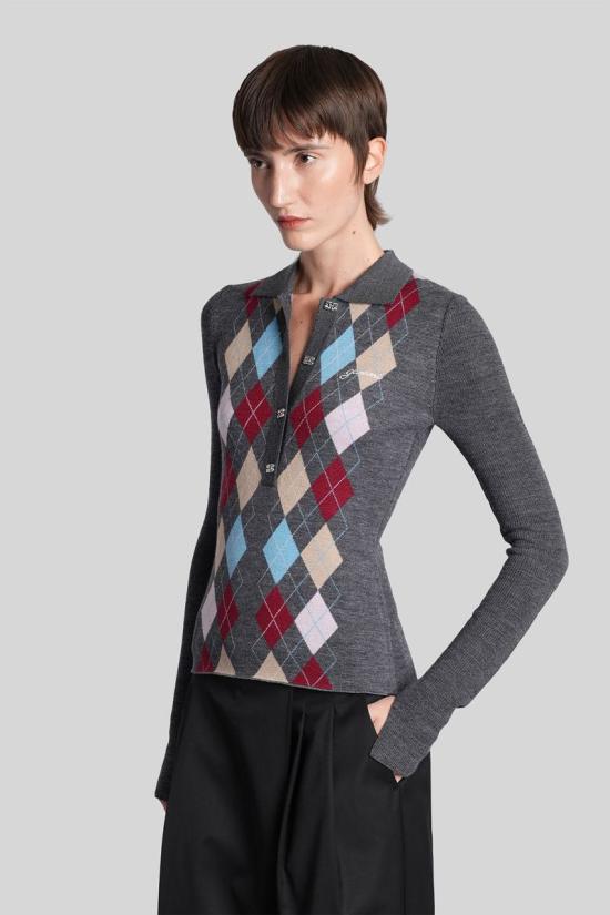 25FW 가니 블라우스 428889 K2601 GREY - GANNI