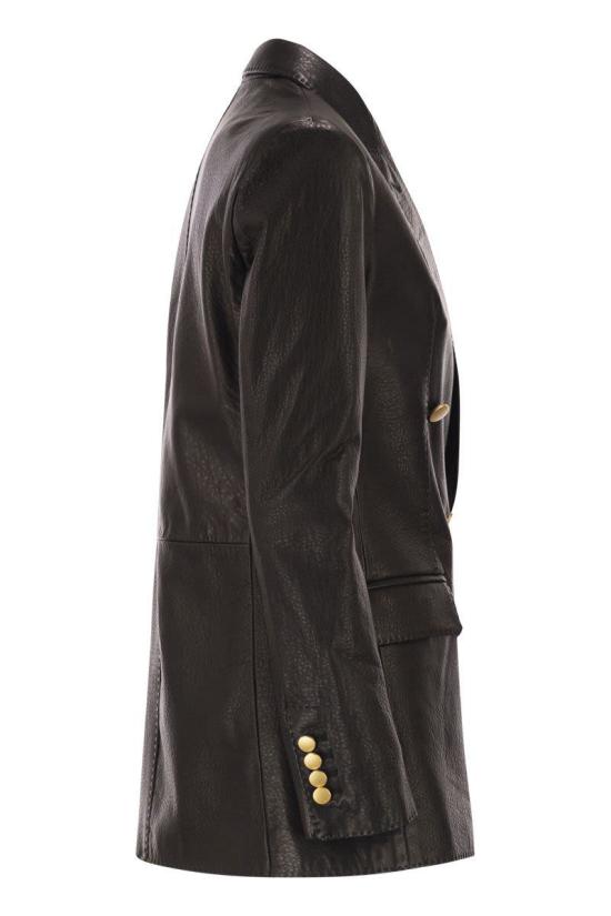 25FW 딸리아토레 가죽 자켓 JOSIE AI CHI25 06 25I230 2111 Black - TAGLIATORE