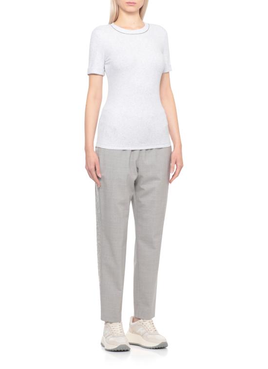 25FW 페세리코 반팔 티셔츠 A06840J0 05669771 Grey - PESERICO