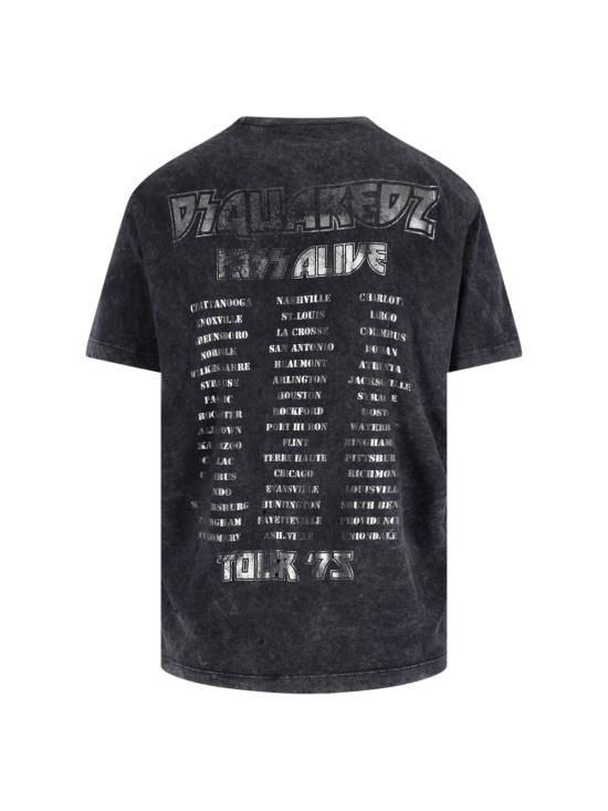 25FW 디스퀘어드2 반팔 티셔츠 S78GD0108 S21600 814 Grey - DSQUARED2