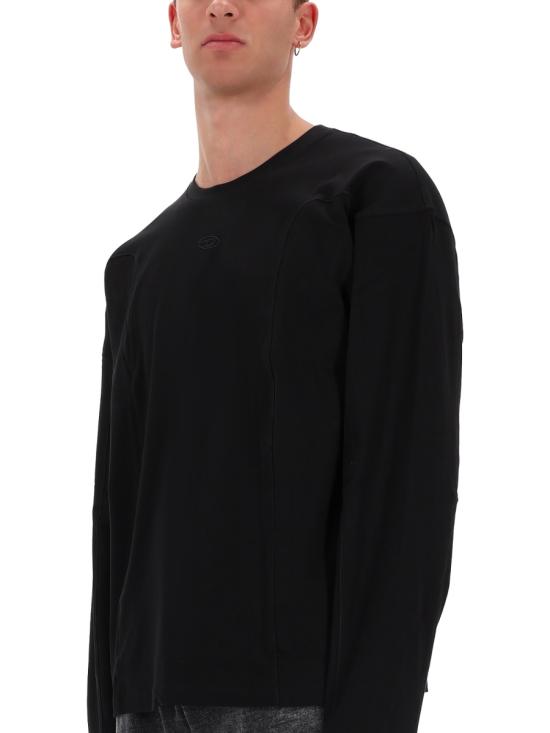 25FW 디젤 긴팔 티셔츠 A194440AIJU9XX BLACK DOM - DIESEL