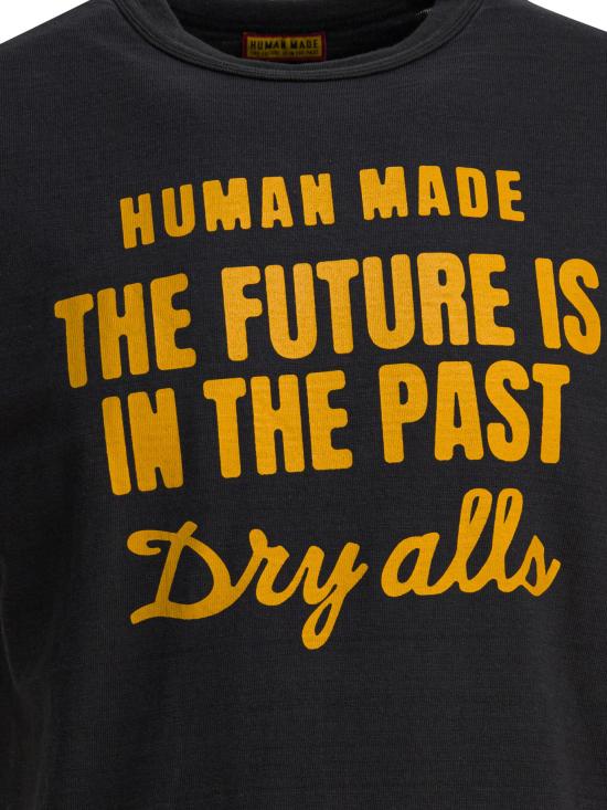 25FW 휴먼메이드 반팔 티셔츠 HM30TE018BLACK DOM - HUMANMADE