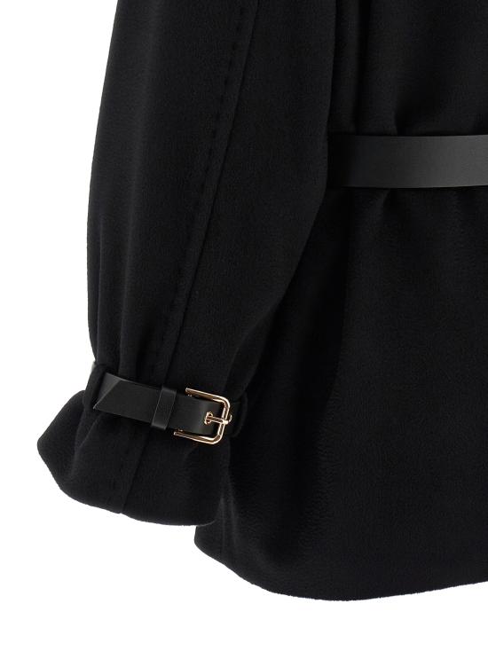 25FW 막스마라 스튜디오 트렌치 코트 2526086081600013 Black - MAX MARA STUDIO