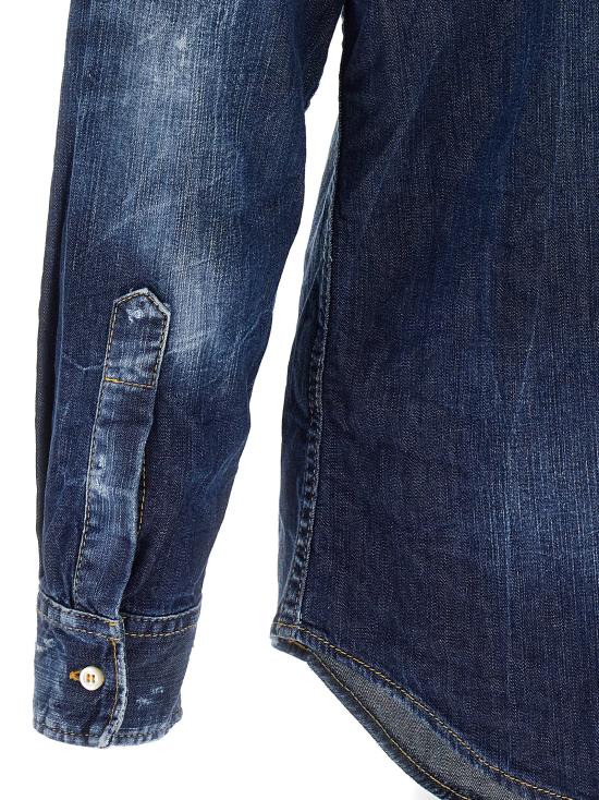  디스퀘어드2 긴팔 셔츠 S74DM0585S30341470 Blue - DSQUARED2