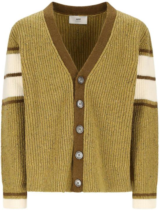 25FW 아미 스웨터 HKC358KN0111374 GREEN