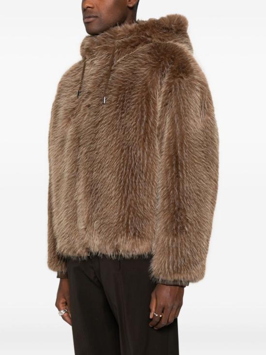 25FW 엠포리오 아르마니 무스탕 EM003570TE17071U6190 BROWN - EMPORIO ARMANI