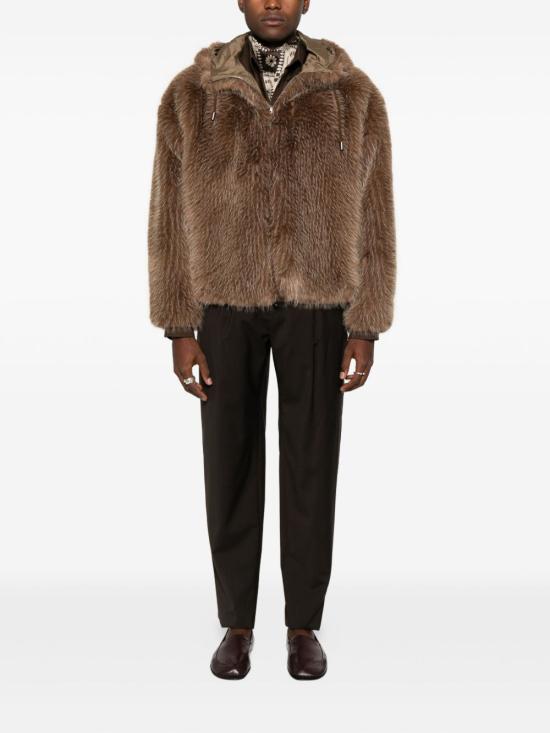 25FW 엠포리오 아르마니 무스탕 EM003570TE17071U6190 BROWN - EMPORIO ARMANI