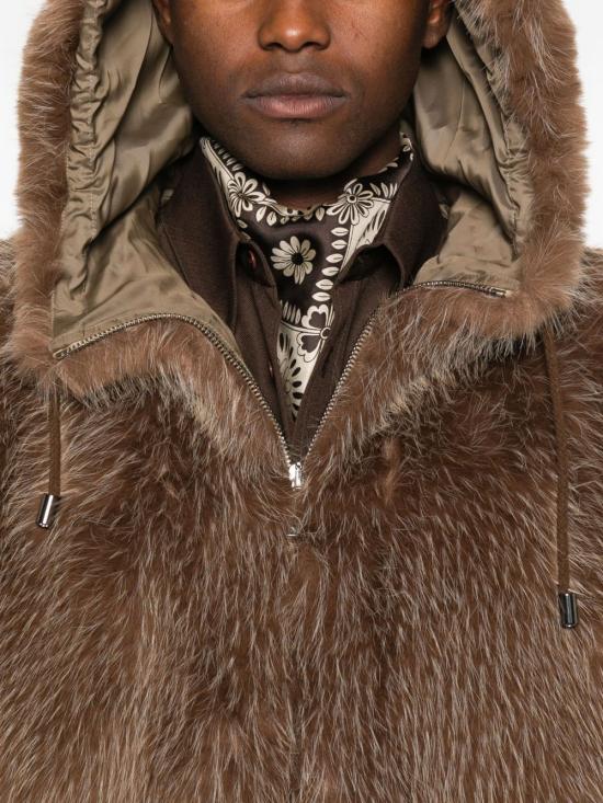 25FW 엠포리오 아르마니 무스탕 EM003570TE17071U6190 BROWN - EMPORIO ARMANI