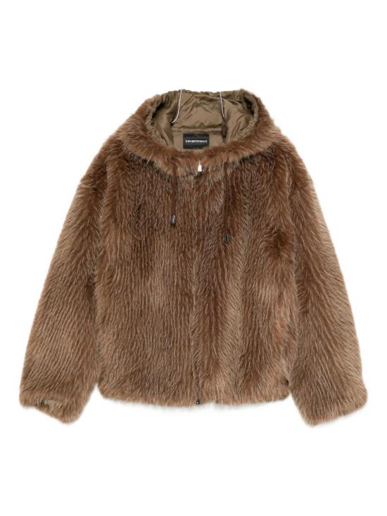 25FW 엠포리오 아르마니 무스탕 EM003570TE17071U6190 BROWN