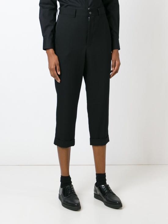25FW 꼼데가르송 스트레이트 팬츠 RPP0111 BLACK - COMME DES GARCONS