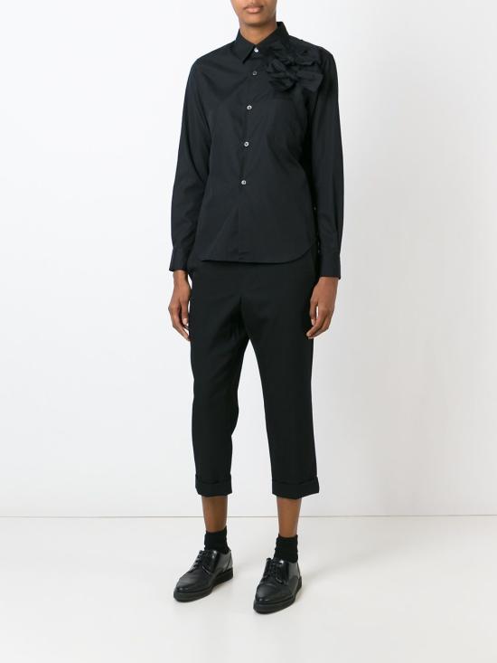 25FW 꼼데가르송 스트레이트 팬츠 RPP0111 BLACK - COMME DES GARCONS