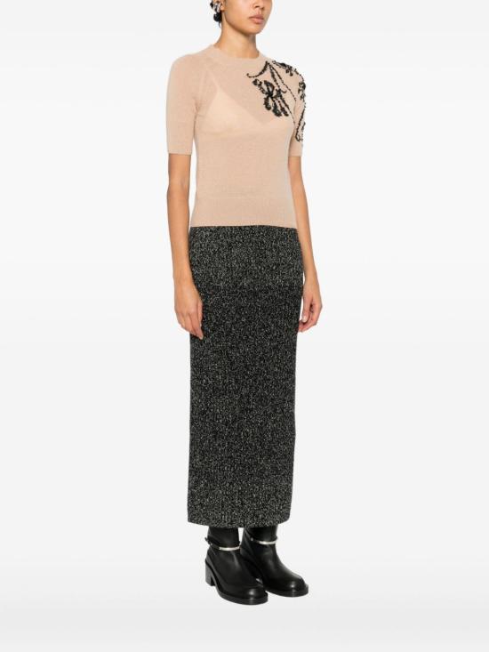 25FW 에르마노 설비노 반팔 티셔츠 D475L711RDCS51213 BEIGE - ERMANNO SCERVINO