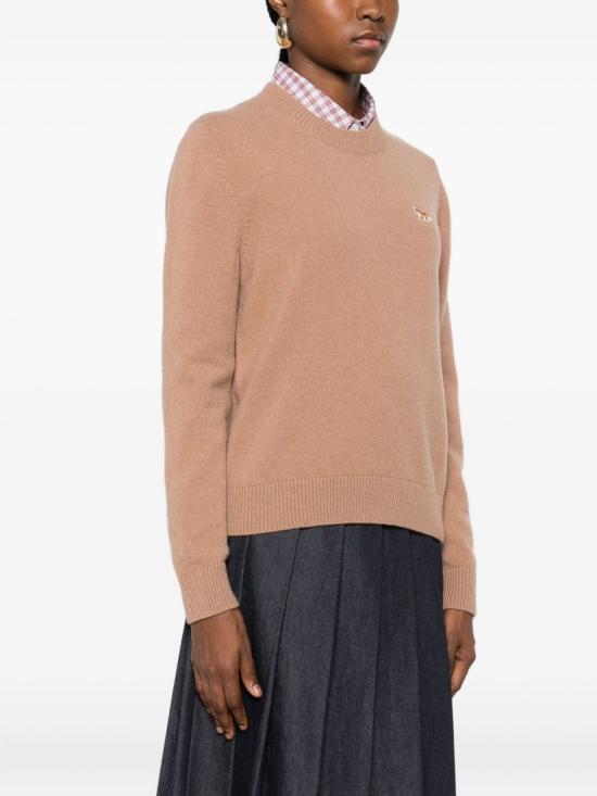 25FW 메종키츠네 베이비 폭스 램스울 레귤러 점퍼 PW00817KT10060054 CAMEL - MAISON KITSUNE