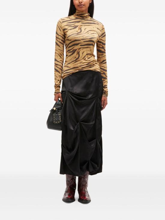 25FW 가니 반팔 티셔츠 T4382 894 BROWN - GANNI