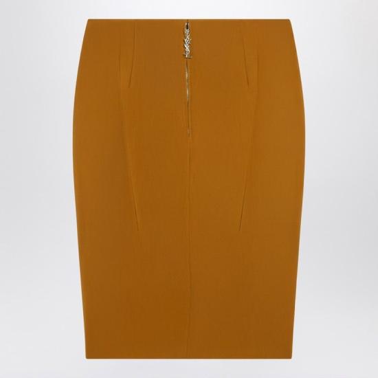 25FW 생로랑 미디 스커트 852654 Y5J197746 YELLOW - SAINT LAURENT