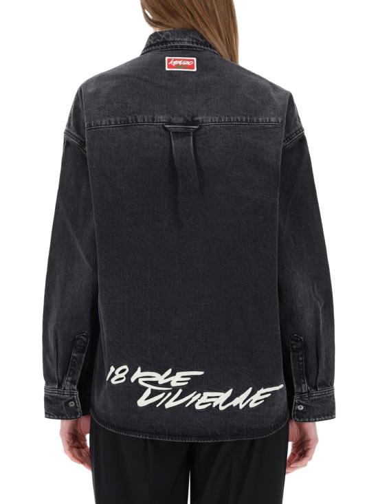 25FW 겐조 셔츠 FF62DC2506C8 BS BLACK - KENZO