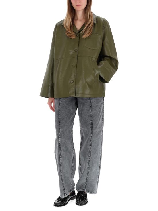 25FW 바움 운드 페르드가르텐 가죽 자켓 24441 C5040 GREEN - BAUM UND PFERDGARTEN