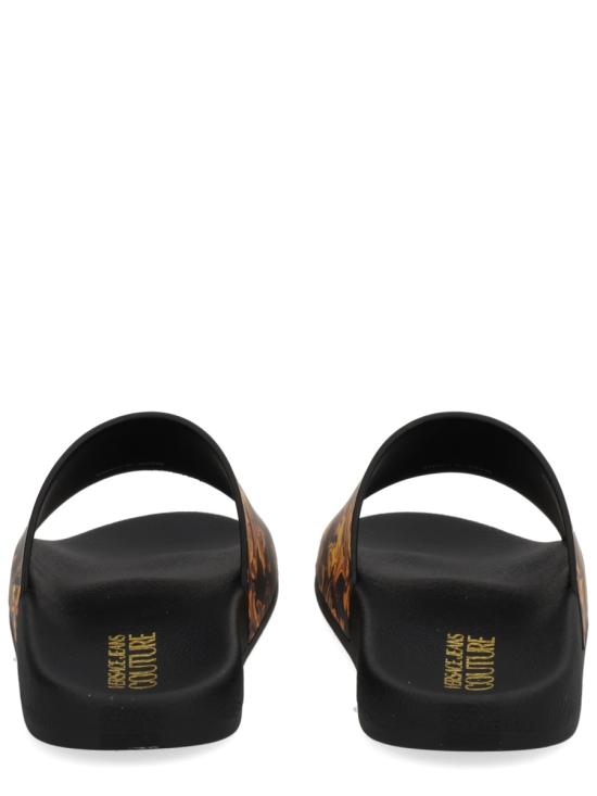 25FW 베르사체 뮬/슬리퍼 79YA3SQ4 ZS365G89 BLACK - VERSACE
